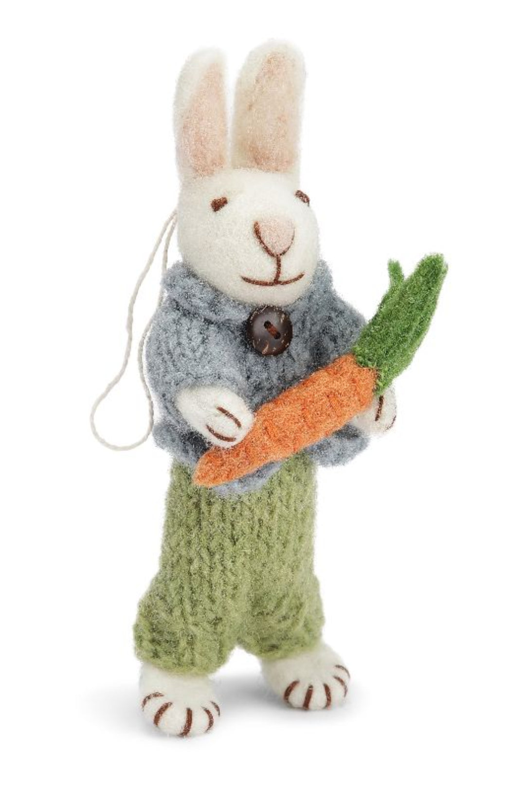 Gry & Sif Small White Bunny with Carrot