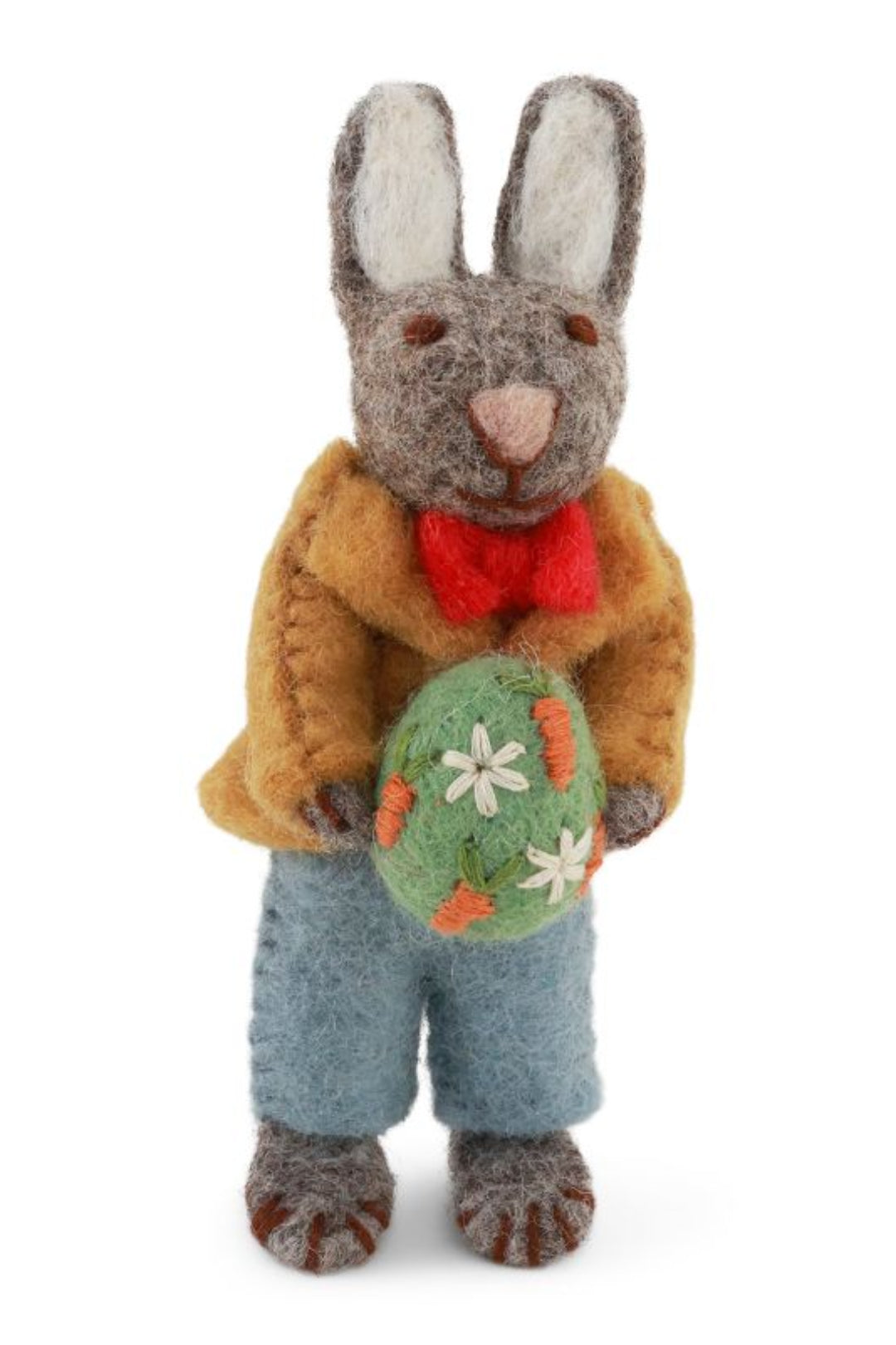 Gry & Sif Small Grey Bunny with Egg