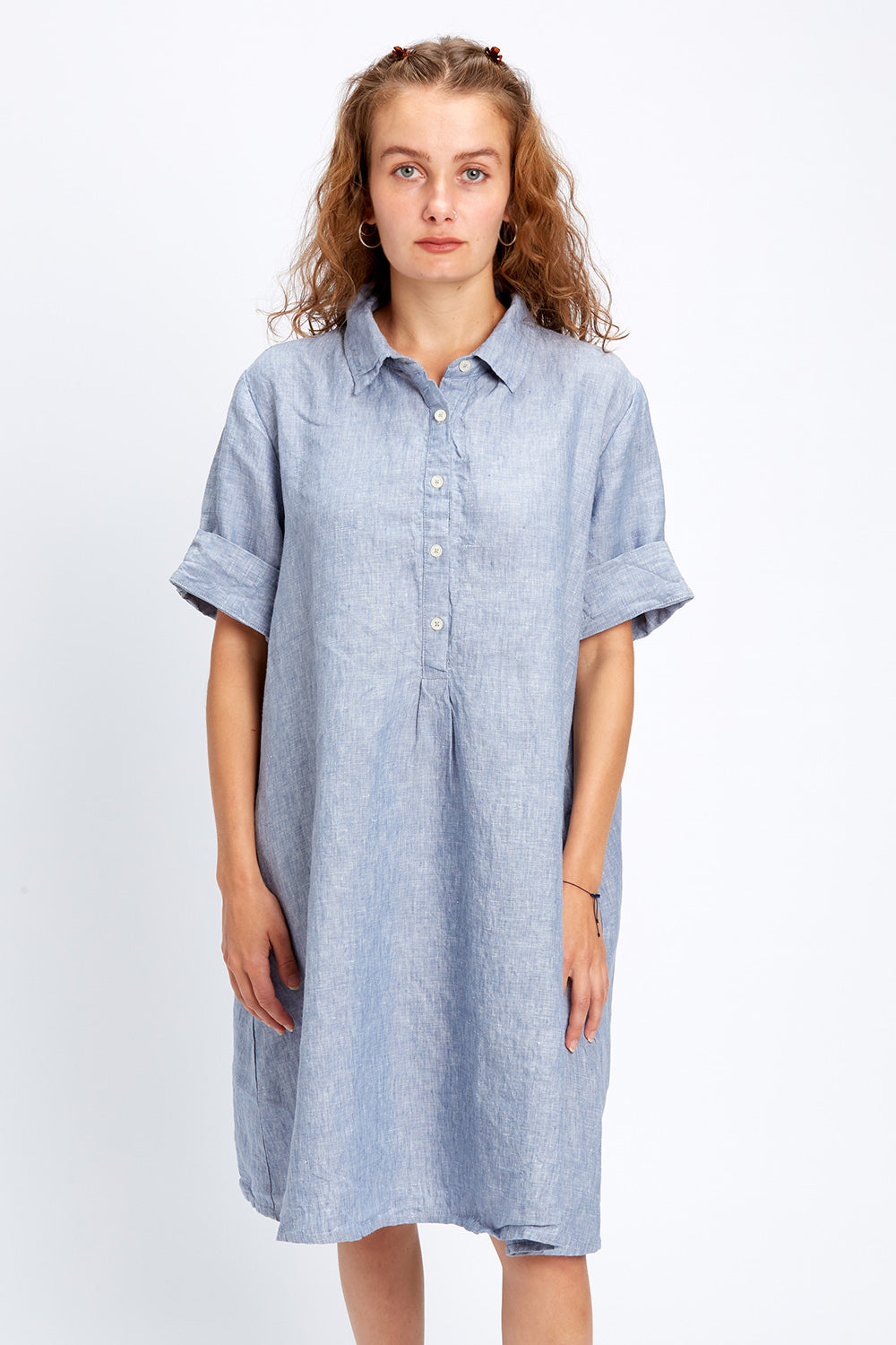 Piironki Helsinki Linen Blue Vilma Dress