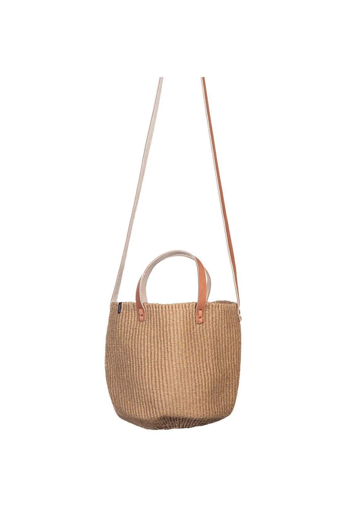 Mifuko Kiondo Small Shopper Basket Bag Brown