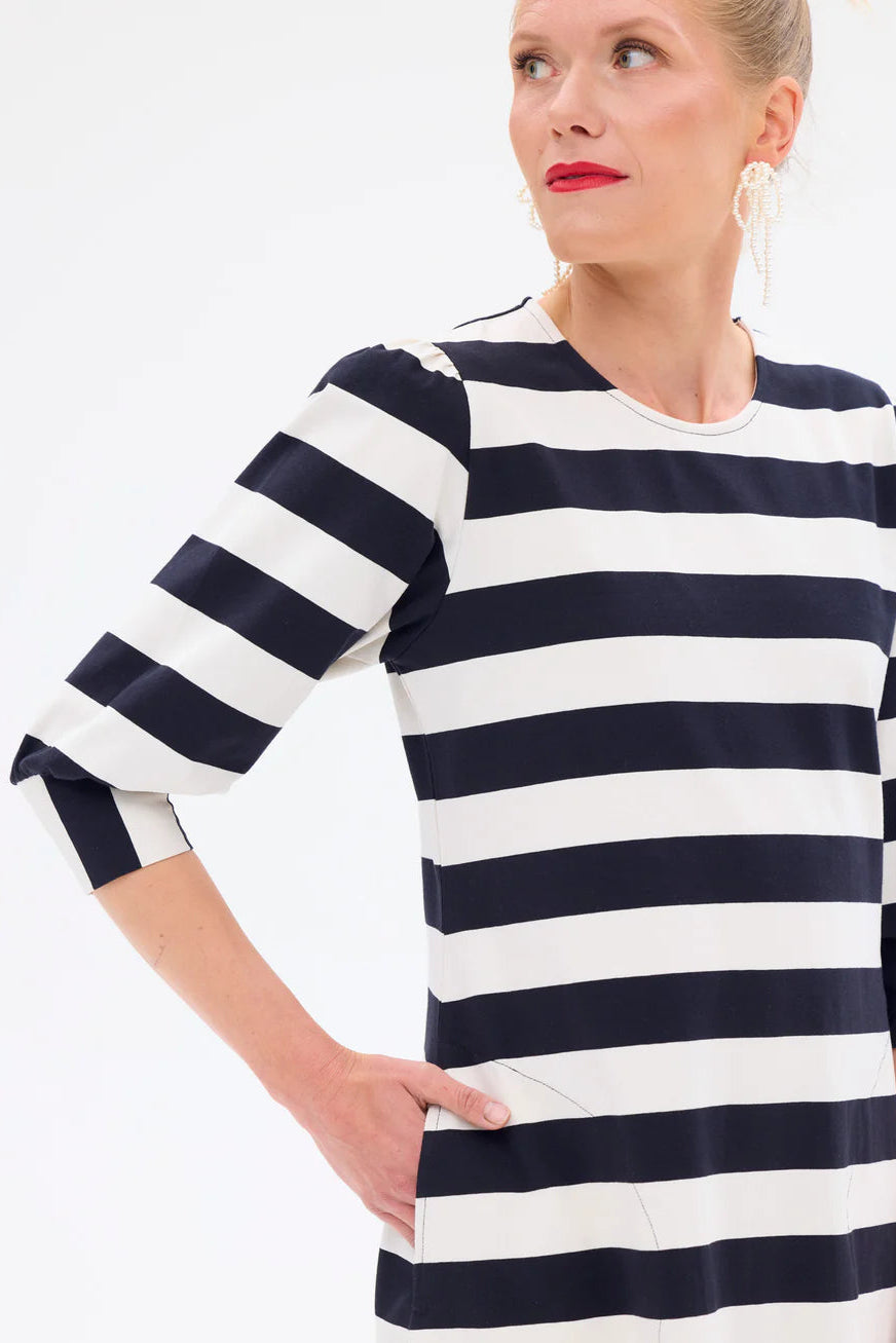 Ratia Fontana Black/White Stripe Tunic