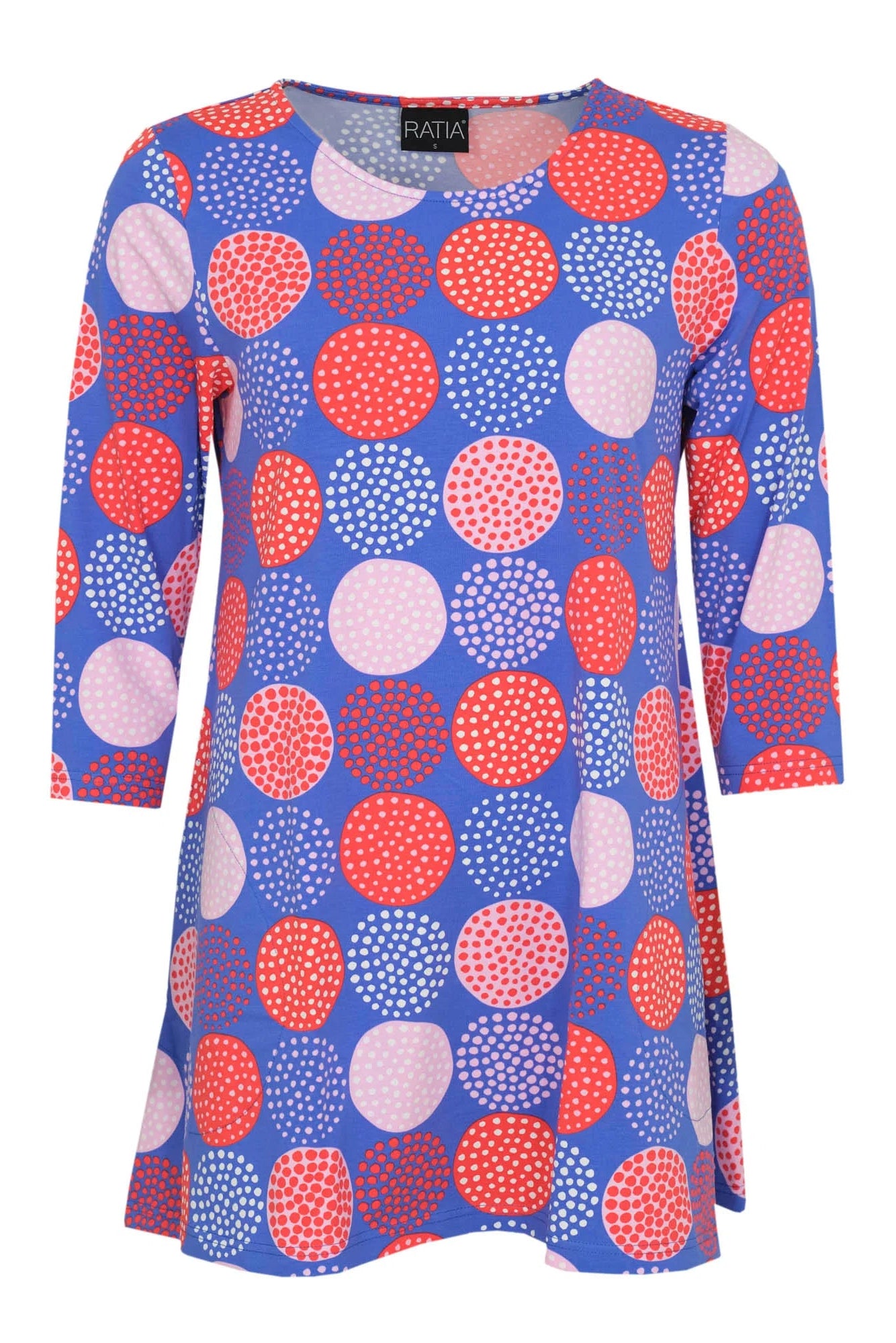 Ratia Pisara Tunic Lumipallo Blue Red