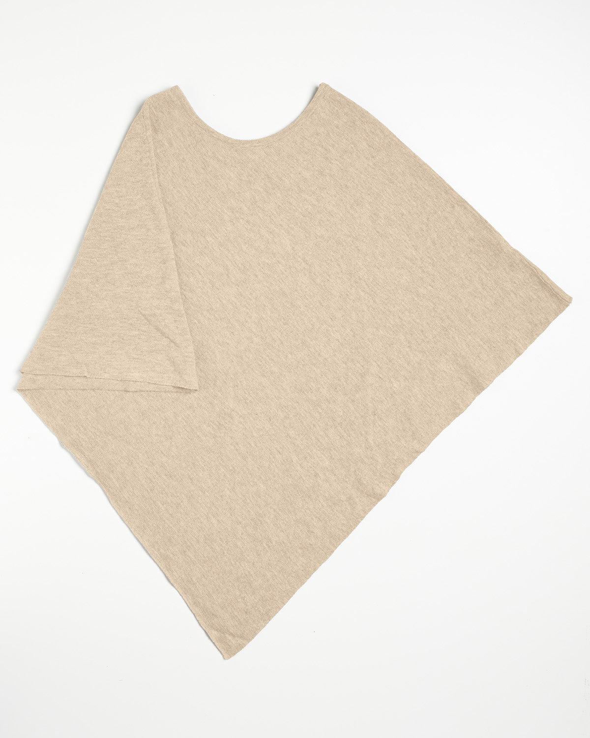 Piironki Helsinki Ella Merino Wool Poncho Beige