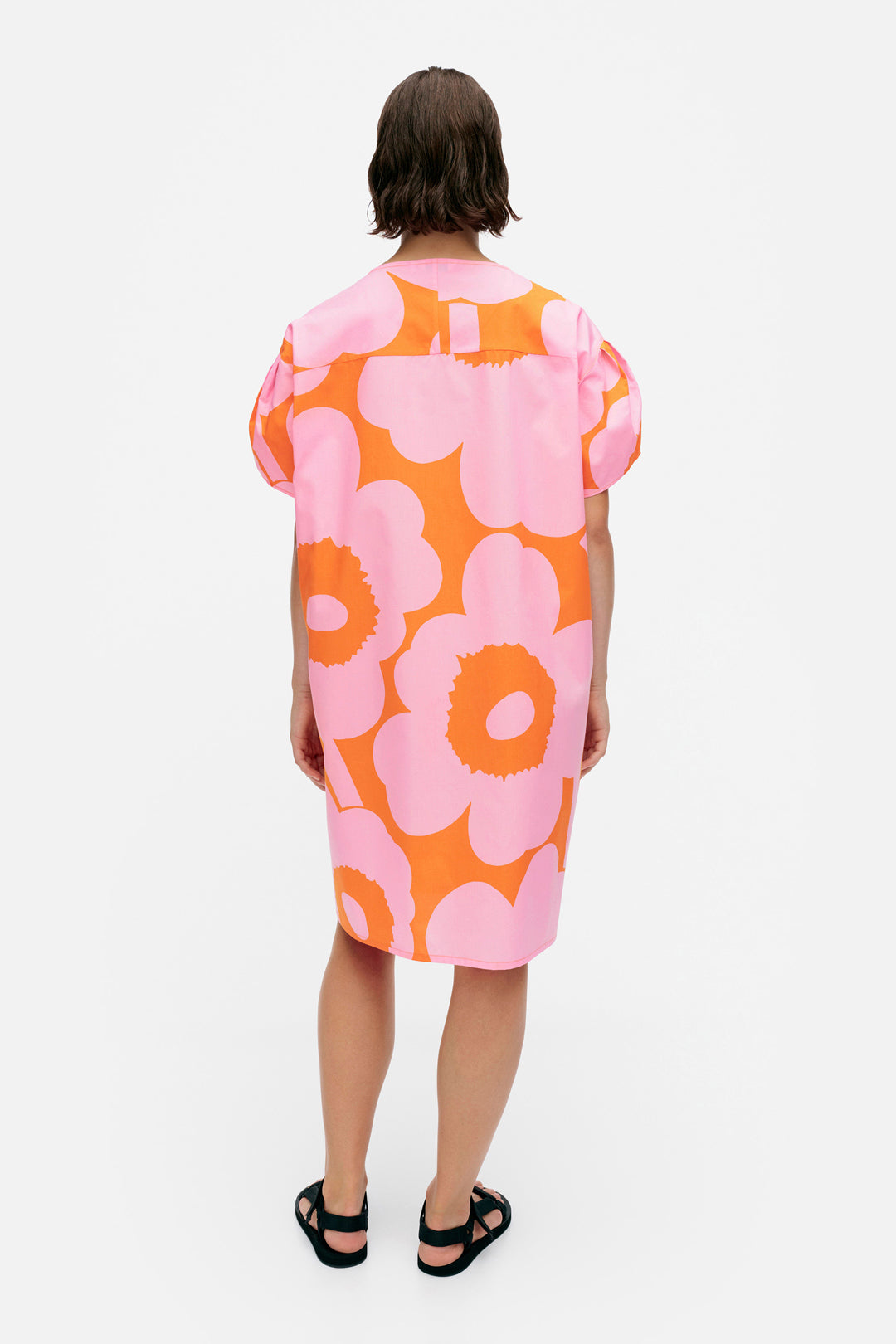 Marimekko Avomeri Unikko Cotton Poplin Dress