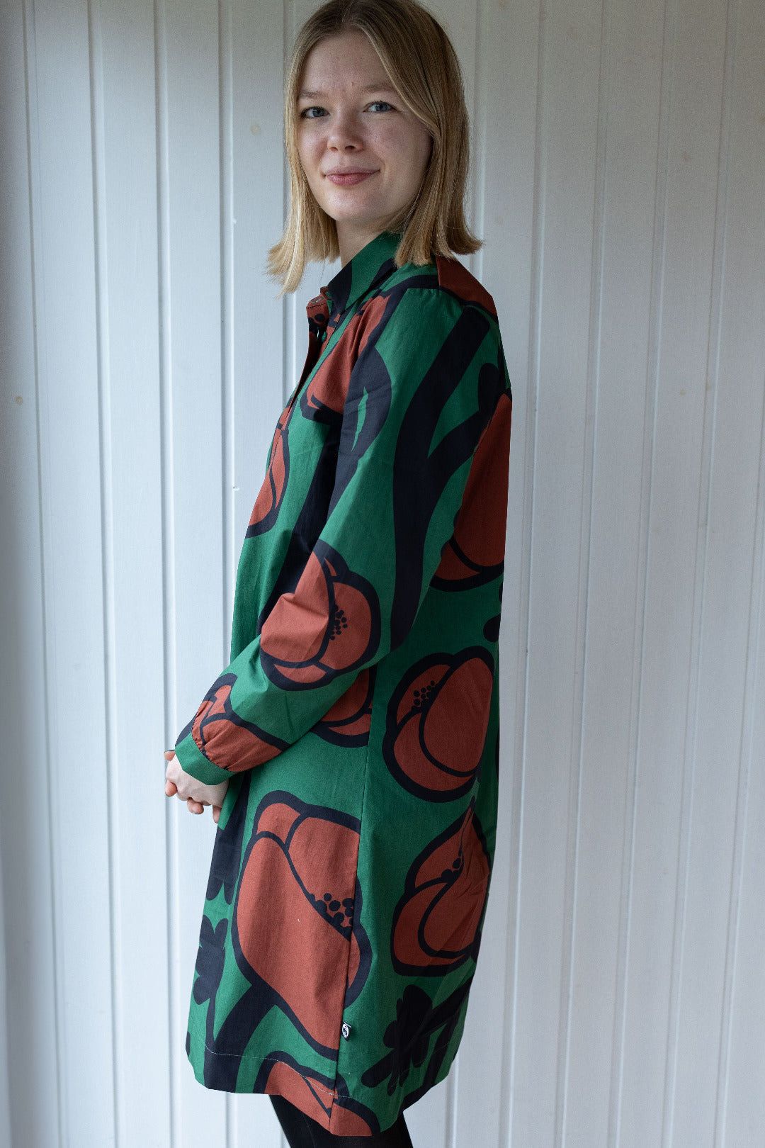 Danefæ København Danecarnation Big Poppy Poplin Dress