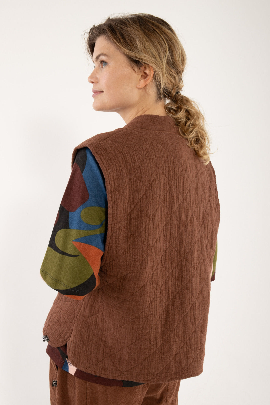 Danefæ København Danevibeke Quilt Vest Brown