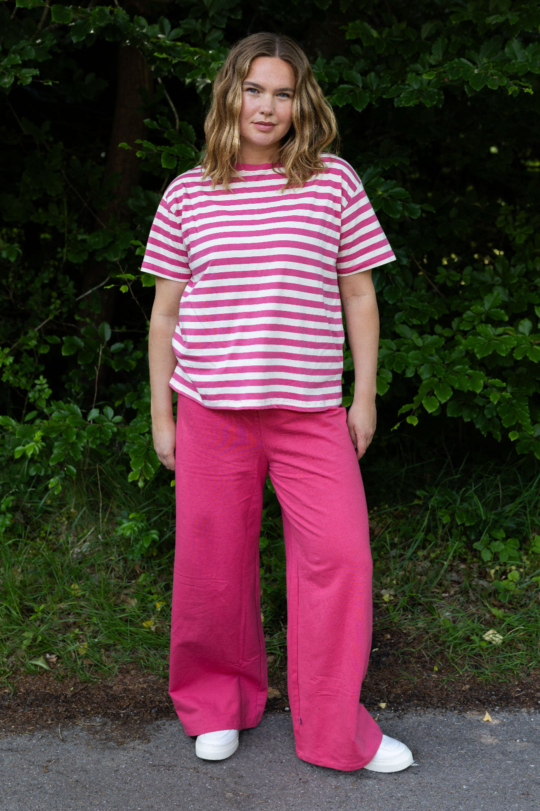 Danefæ København Danebasic Boxy Tee Soft Cherry/Light Beige