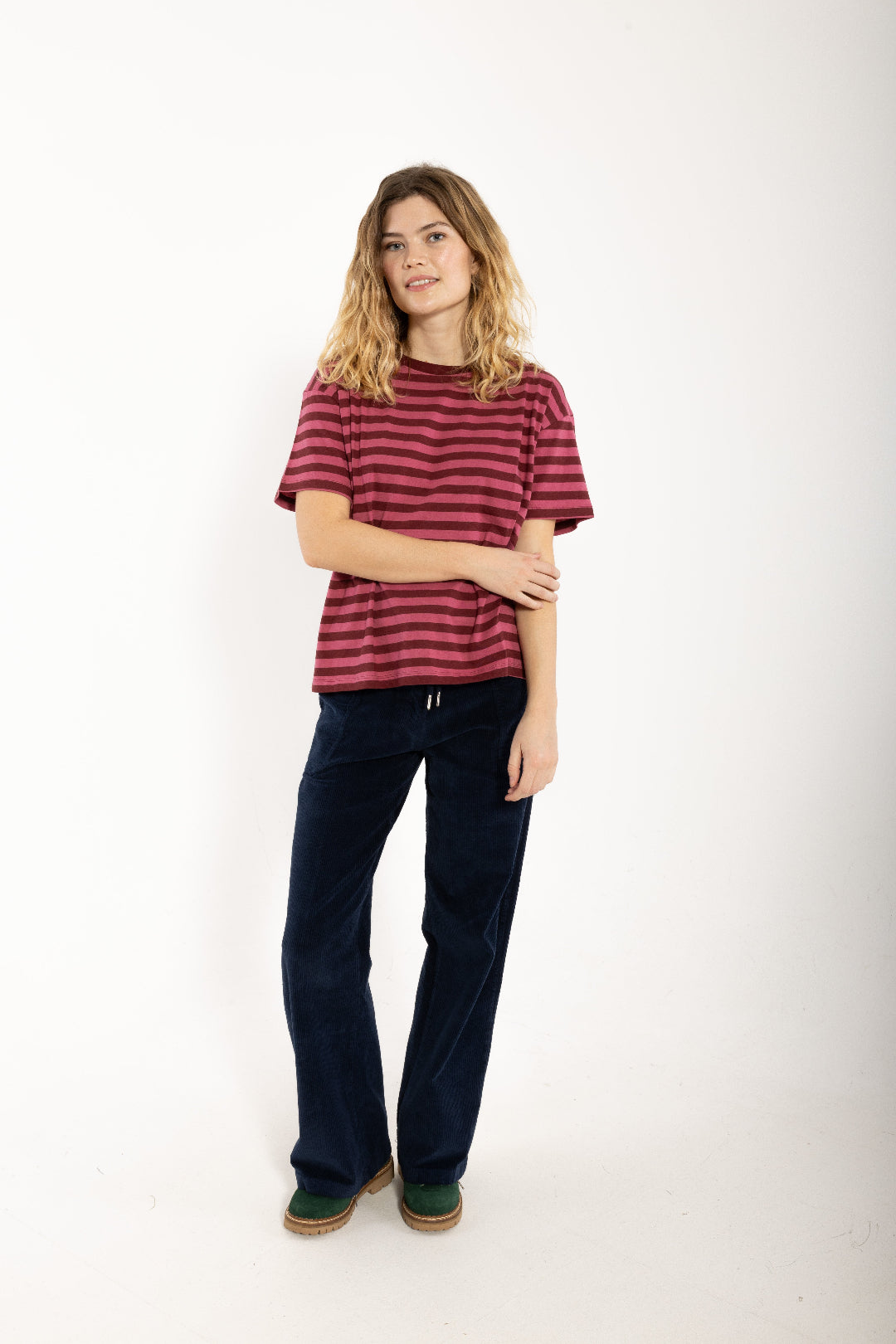 Danefæ København Danebasic Boxy Tee Cherry/Berry Compote