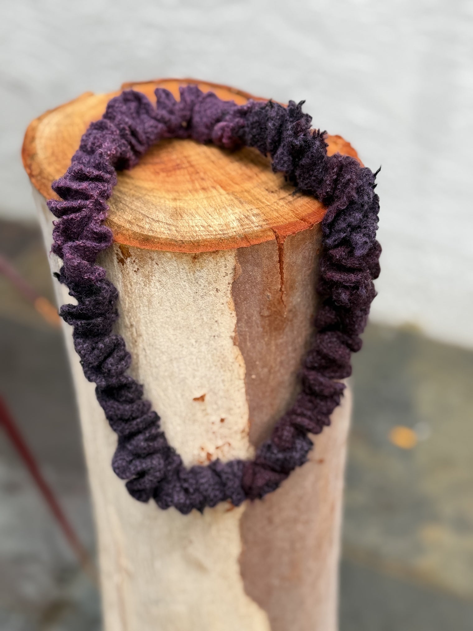 Knitworks Knitted Necklace Eggplant