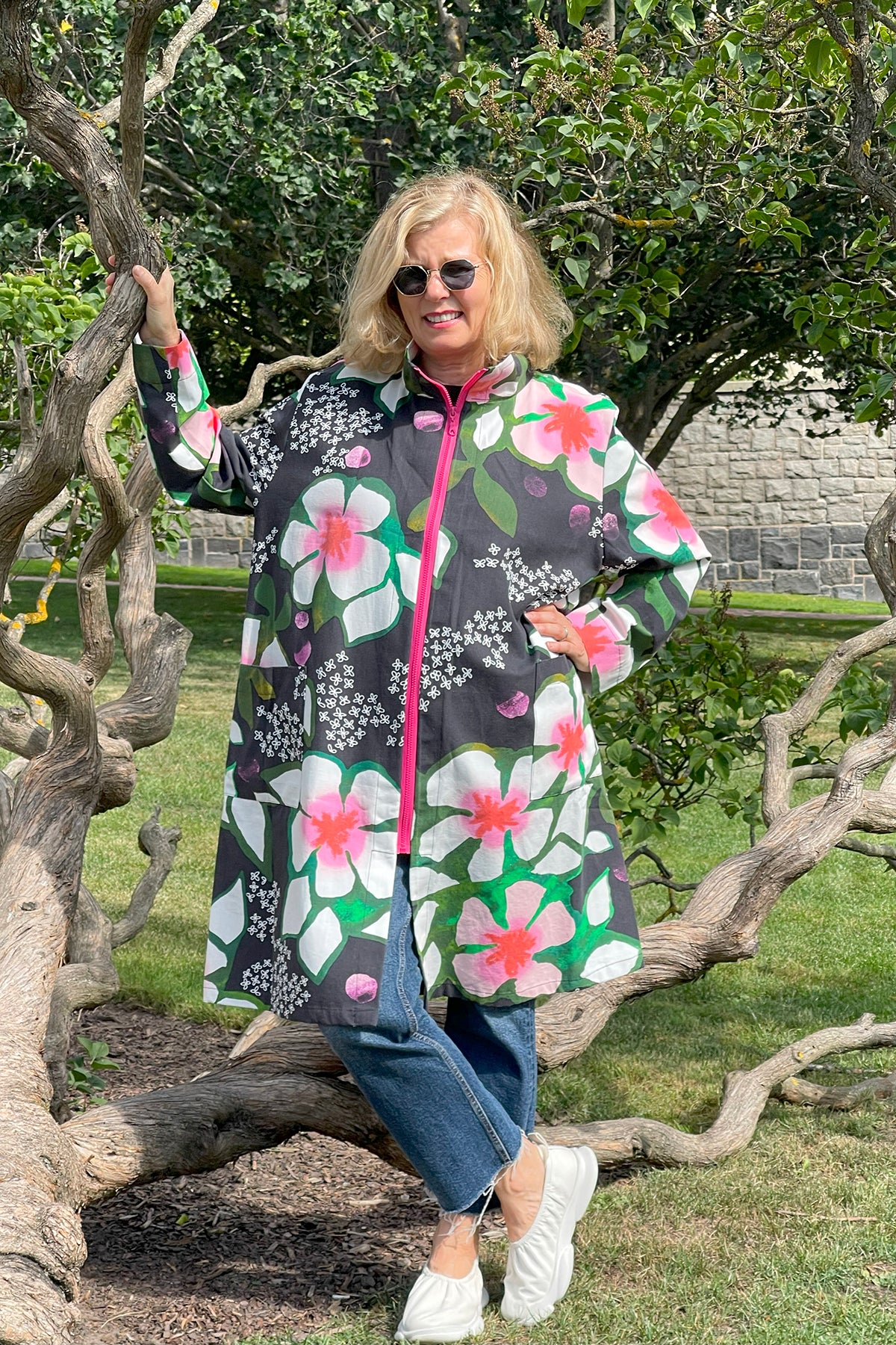 Upcycled A-line Jacket size L/XL