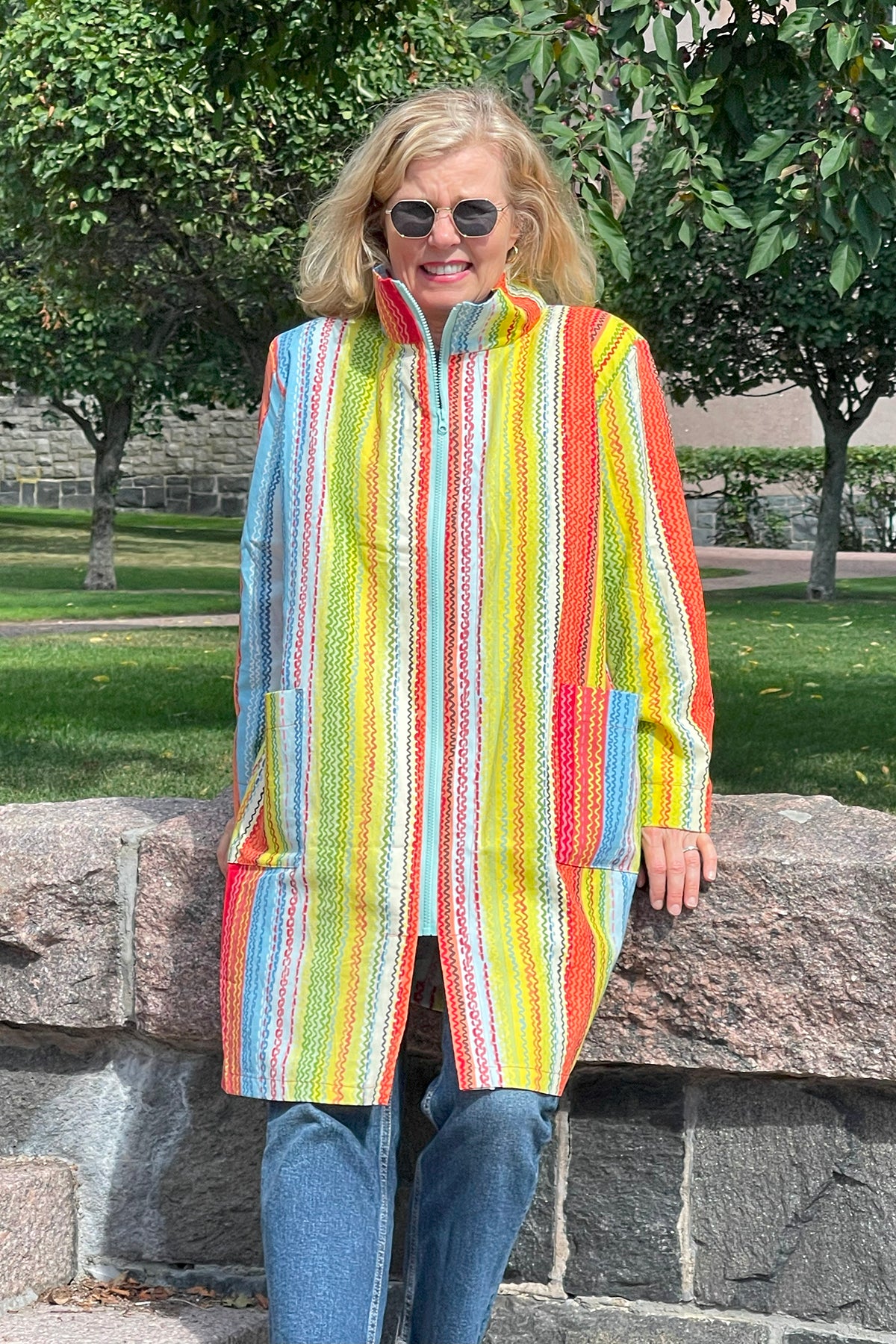 Upcycled A-line Jacket size M/L