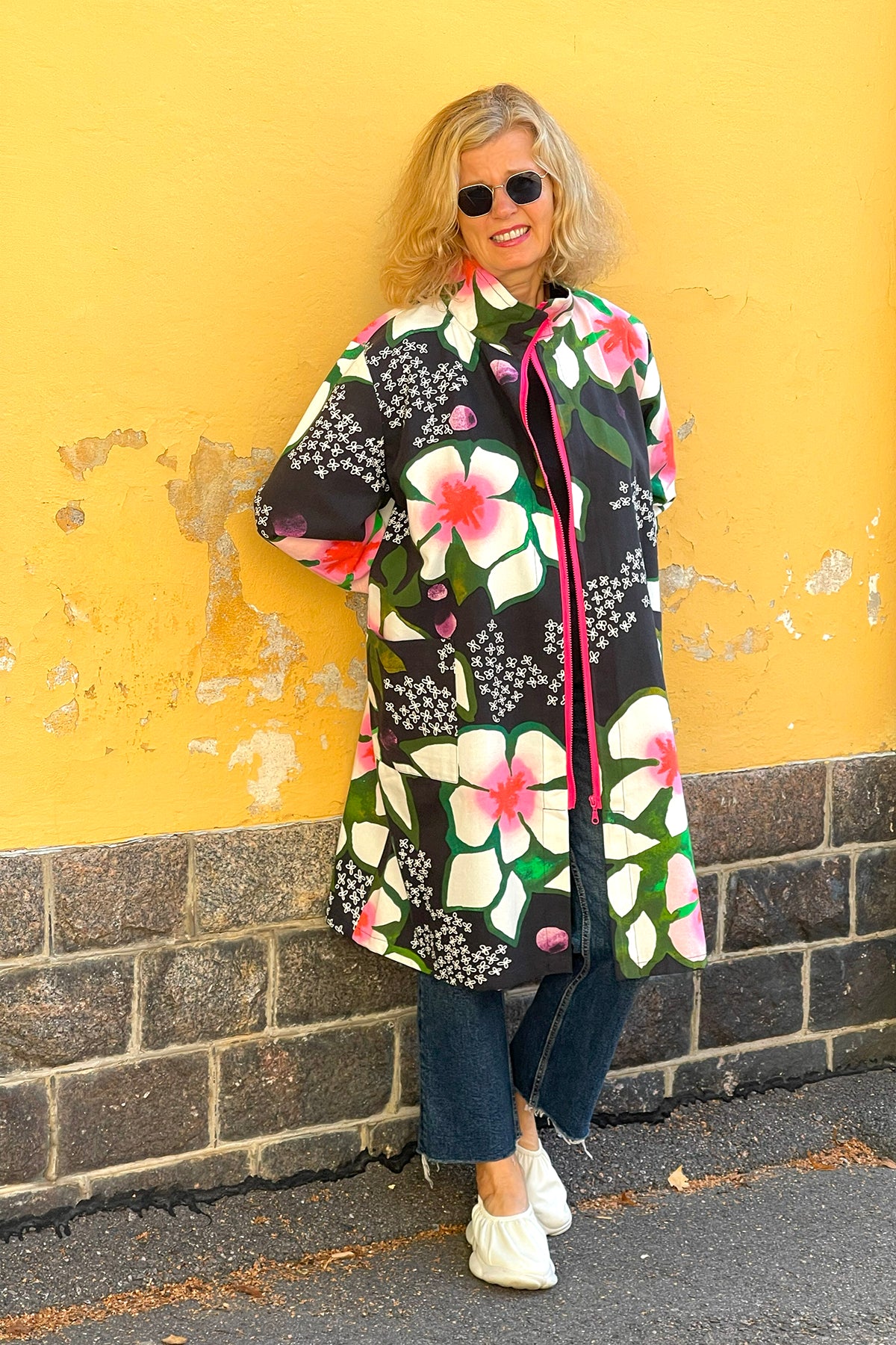 Upcycled A-line Jacket size L/XL