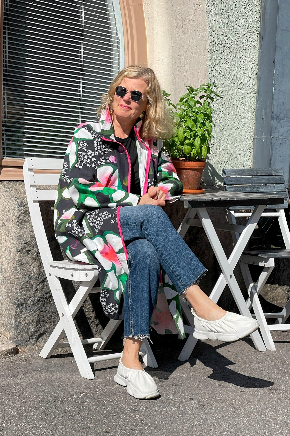 Upcycled A-line Jacket size L/XL