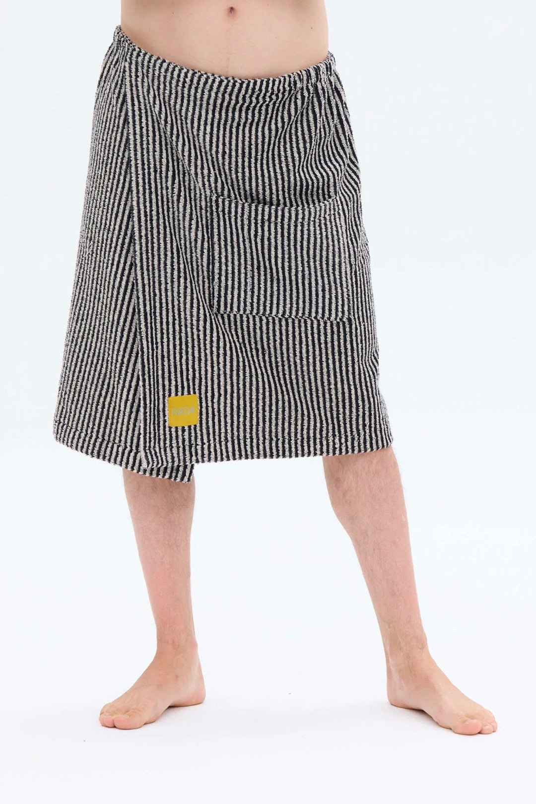 Ratia Men's Bath Wrap Black