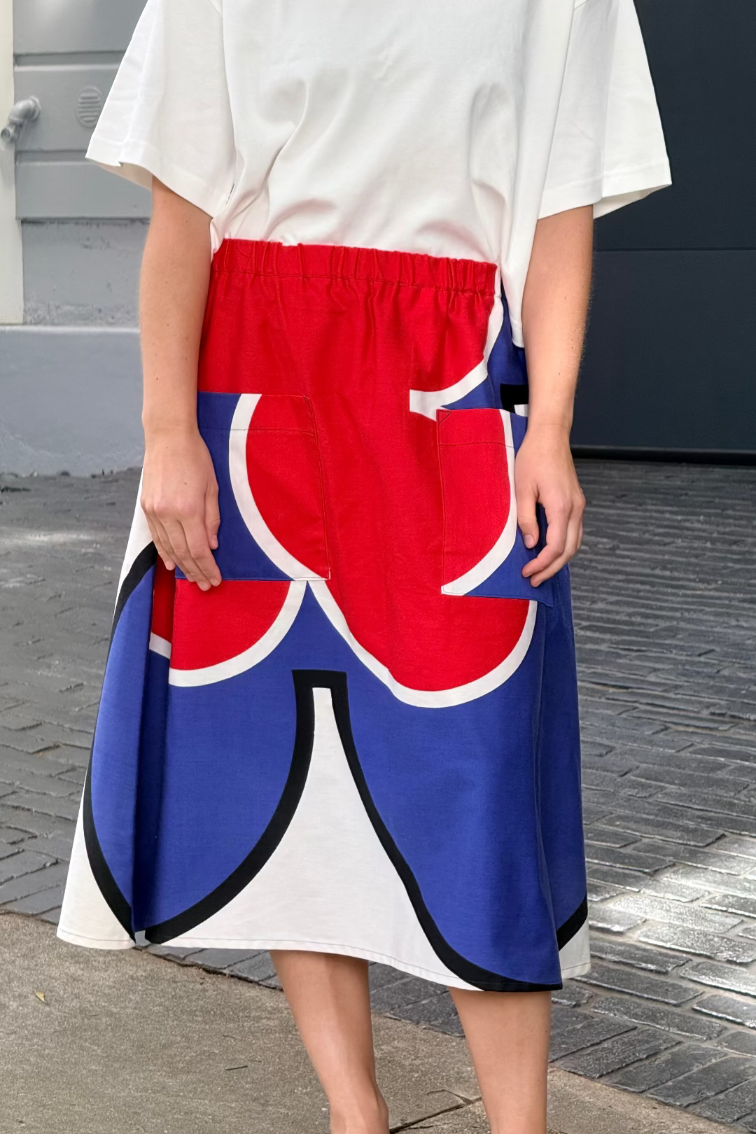 Upcycled Midi Skirt