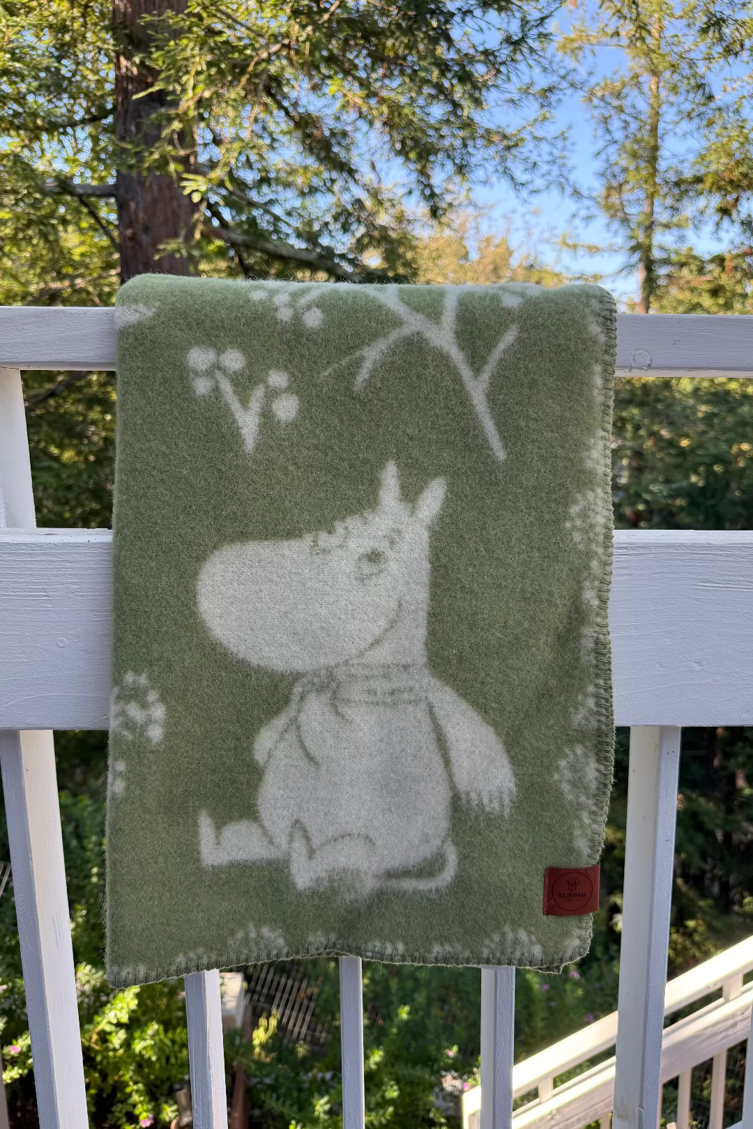 Klippan Moomin Green Winterland Blanket