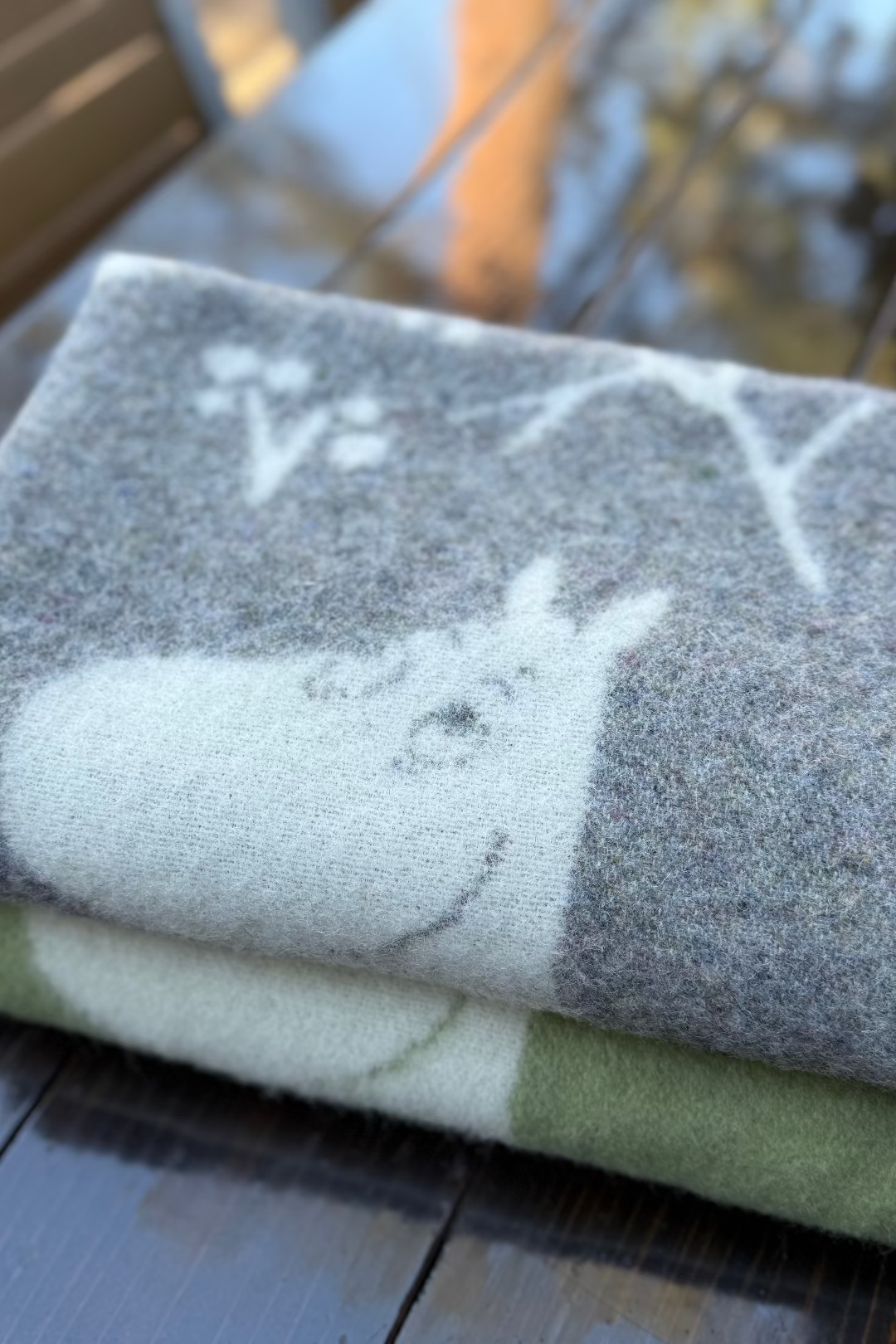 Klippan Moomin Grey Winterland Blanket