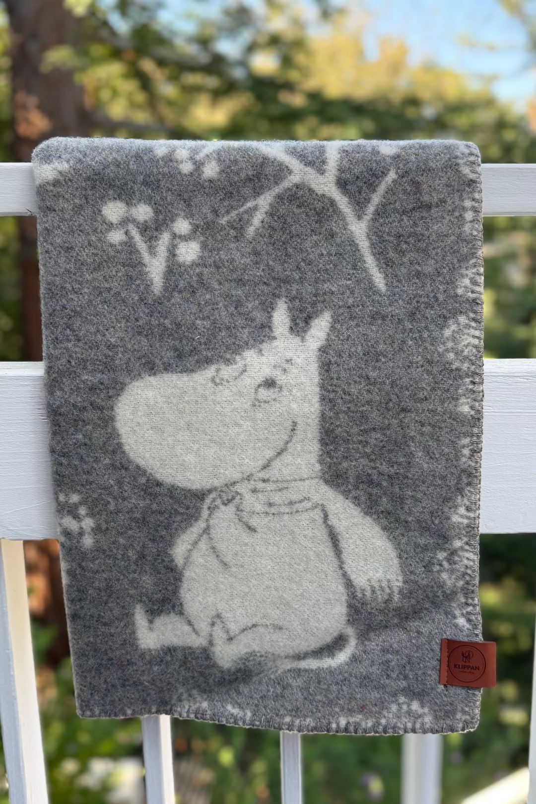 Klippan Moomin Grey Winterland Blanket