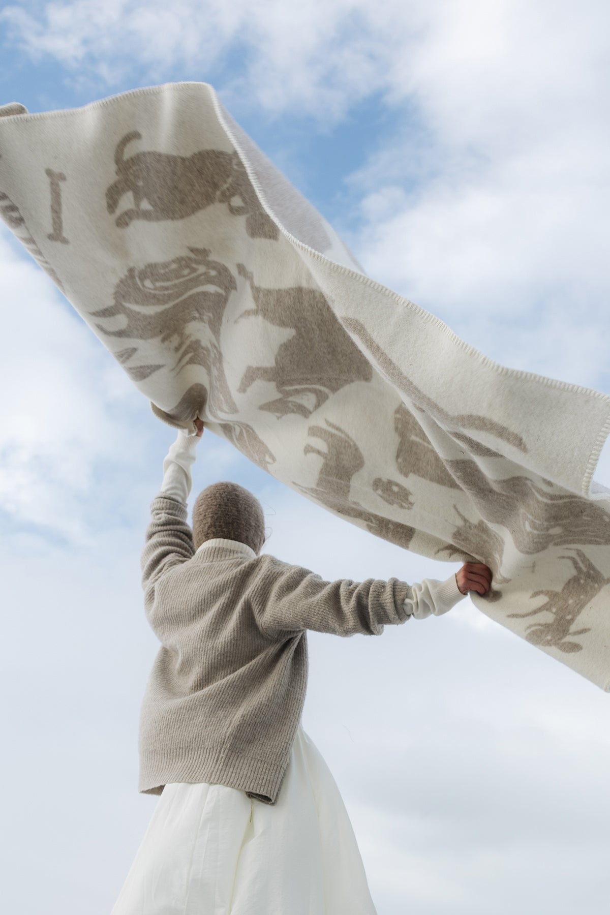 Lapuan Kankurit Koirapuisto Wool Blanket Beige