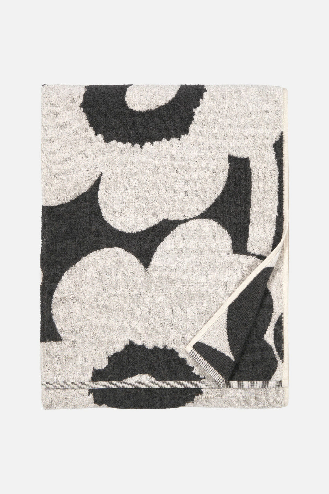 Marimekko Unikko Bath Towel Charcoal