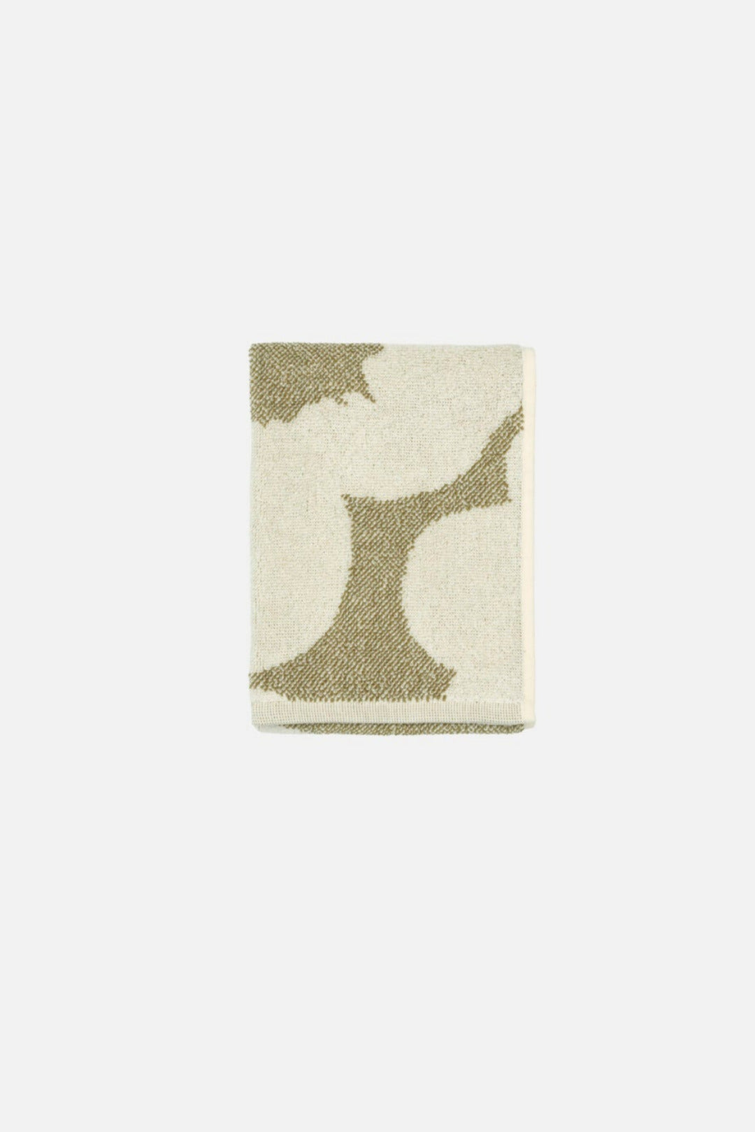 Marimekko Unikko Green Umber Guest Towel Towel
