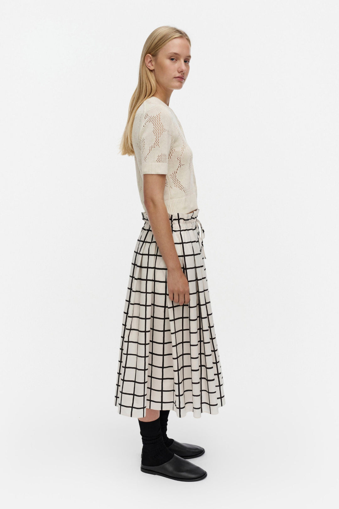 Marimekko Kirjoitus Iso Ruutu Skirt