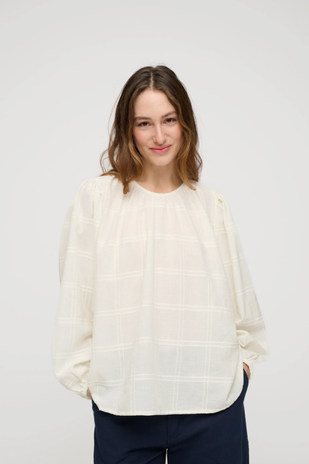 Moshi Moshi Mind Faitful Dobby Check Top