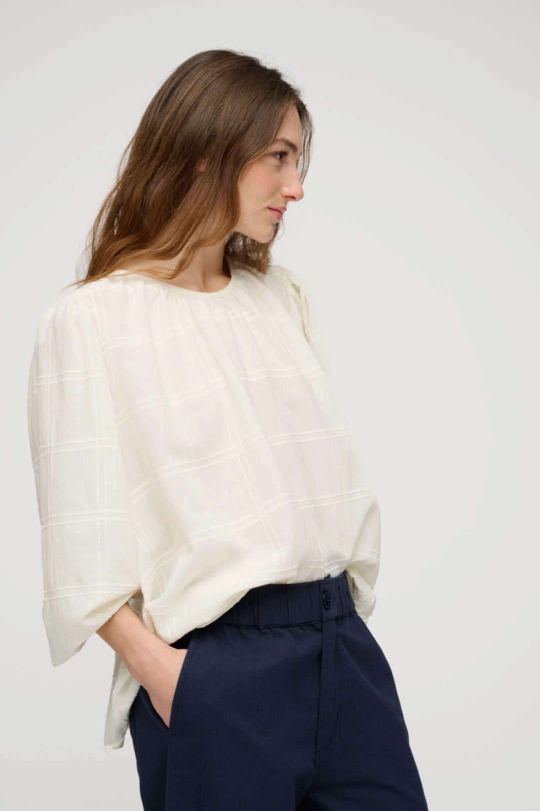 Moshi Moshi Mind Faitful Dobby Check Top