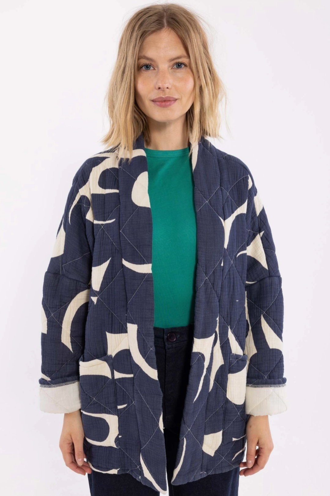 Danefæ København Danekatrin Quilted Jacket Trops Navy/Chalk