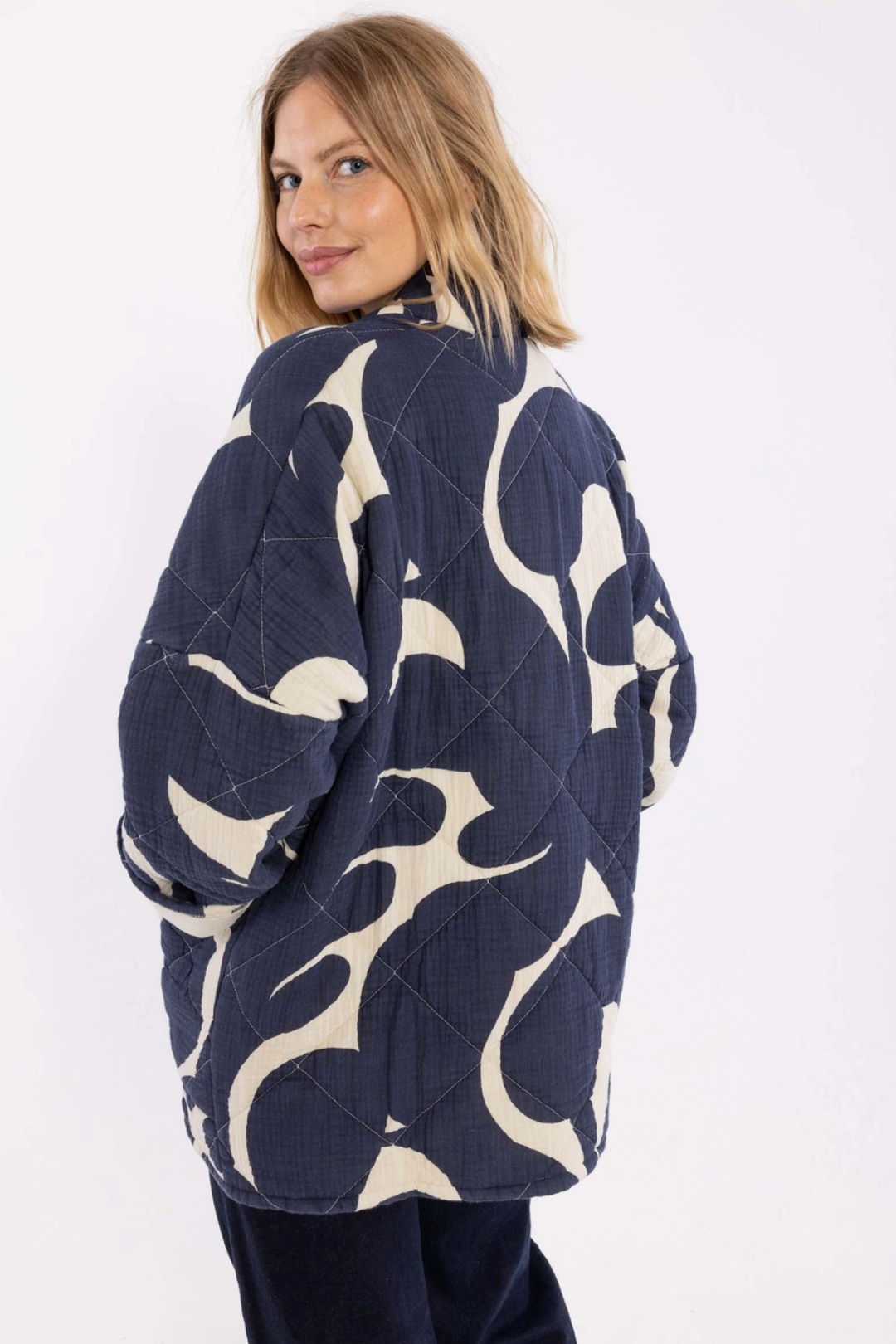 Danefæ København Danekatrin Quilted Jacket Trops Navy/Chalk