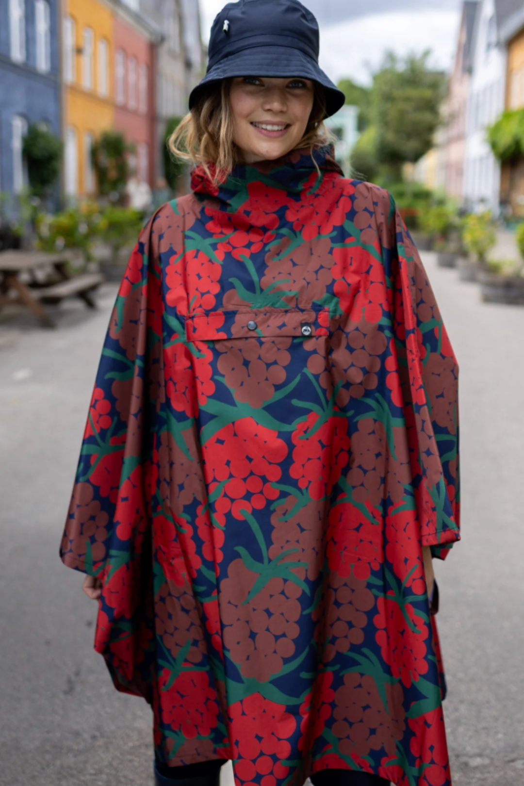 Danefæ København Foldable Rain Poncho Maxiberry