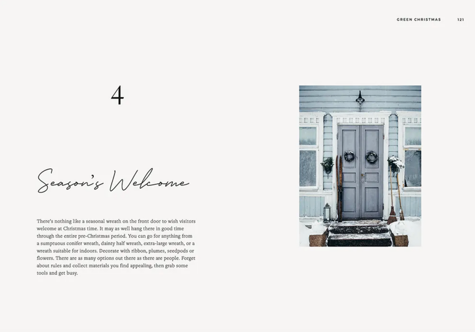 Cozy Publishing Green Christmas Wreaths & Floral Arrangments