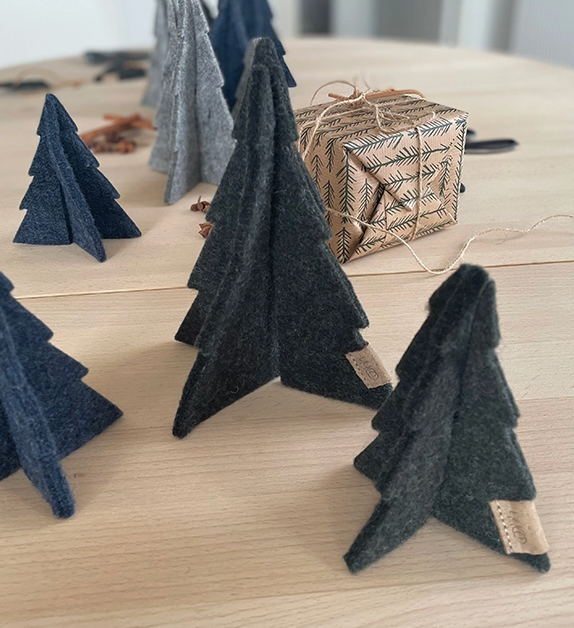 Lübech Living Felt Xmas Tree Green