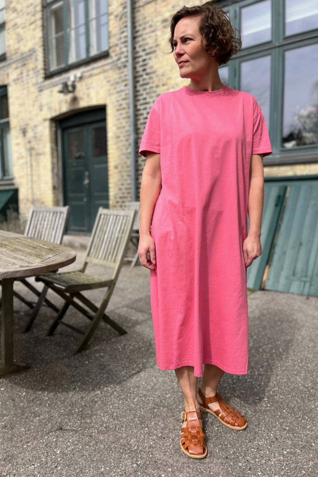 Danefæ København Danebasic Sweet Dress Soft Cherry