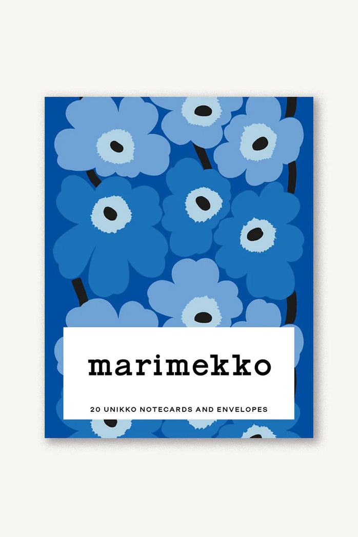 Marimekko Unikko Notecards - Blues