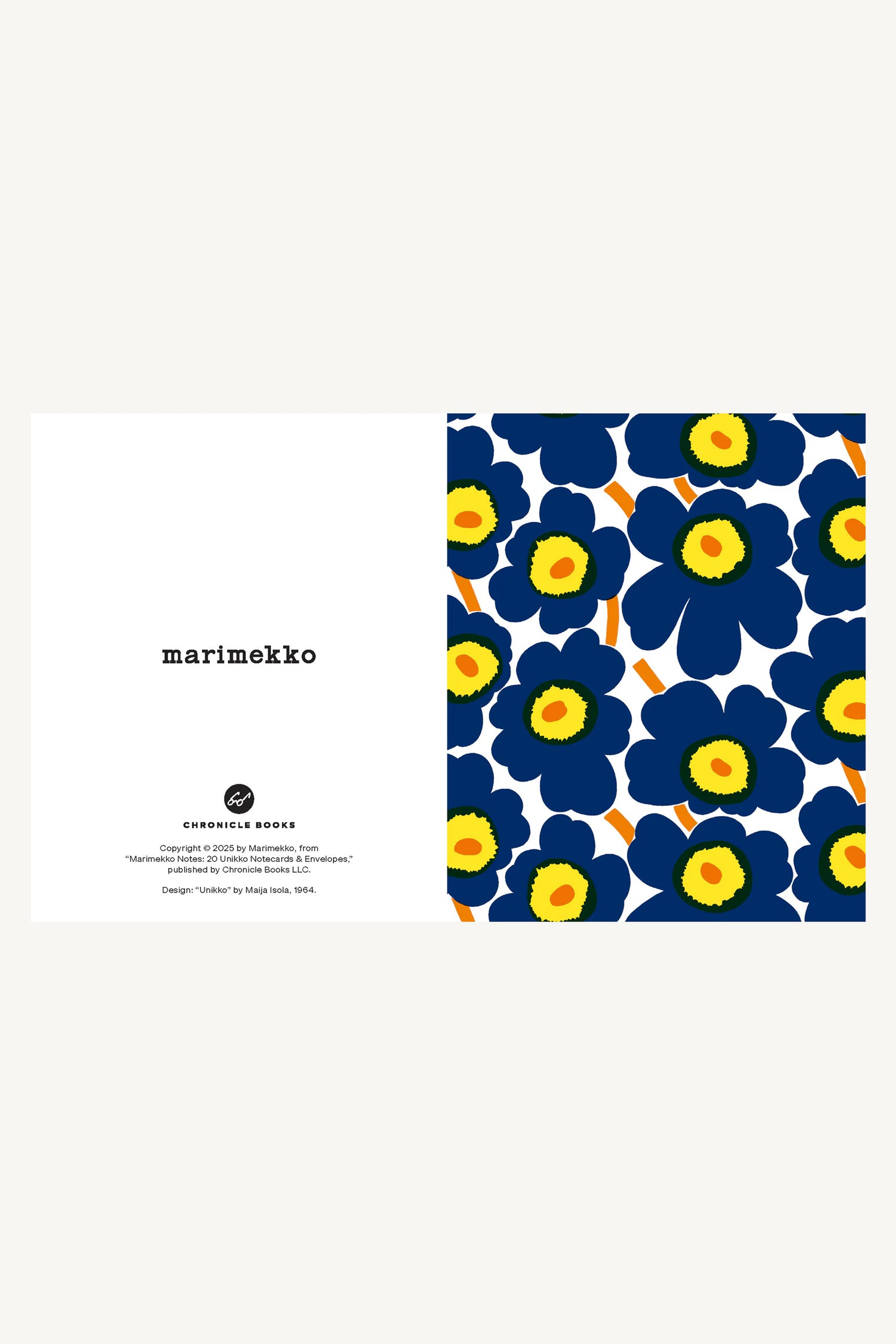 Marimekko Unikko Notecards - Blues