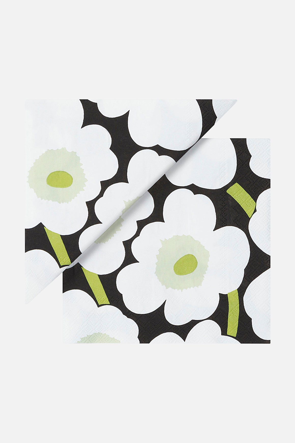 Marimekko Unikko Black Cocktail Napkins