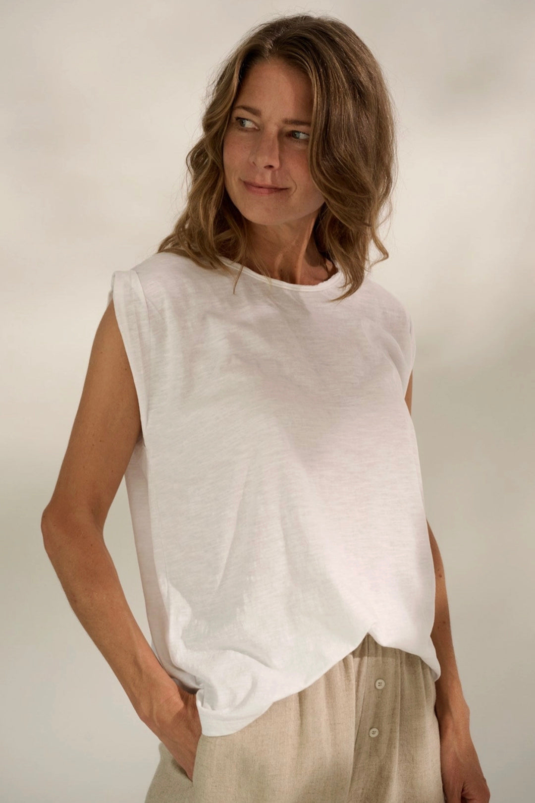 Moshi Moshi Accept Tank Top White