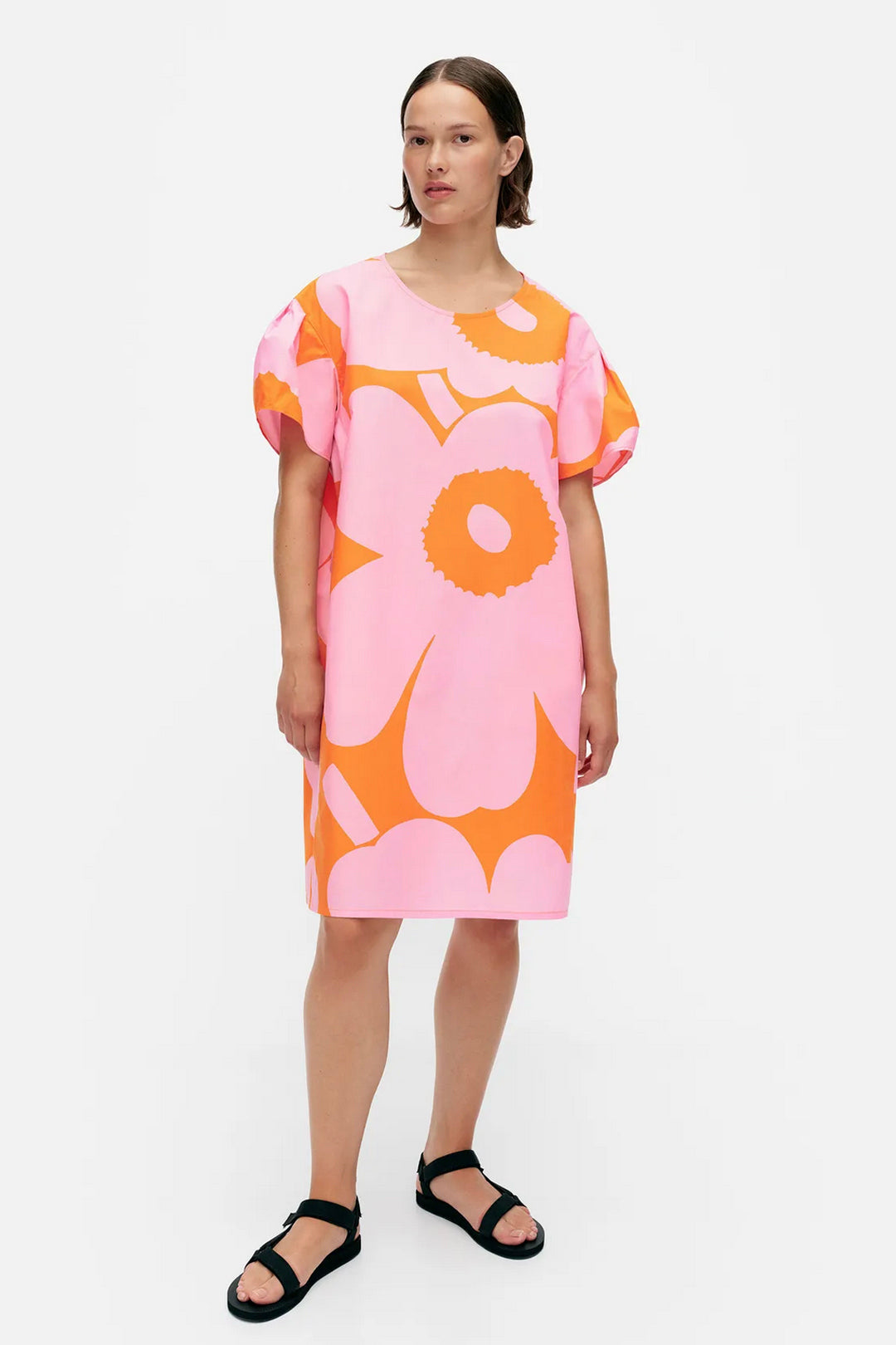 Marimekko Avomeri Unikko Cotton Poplin Dress