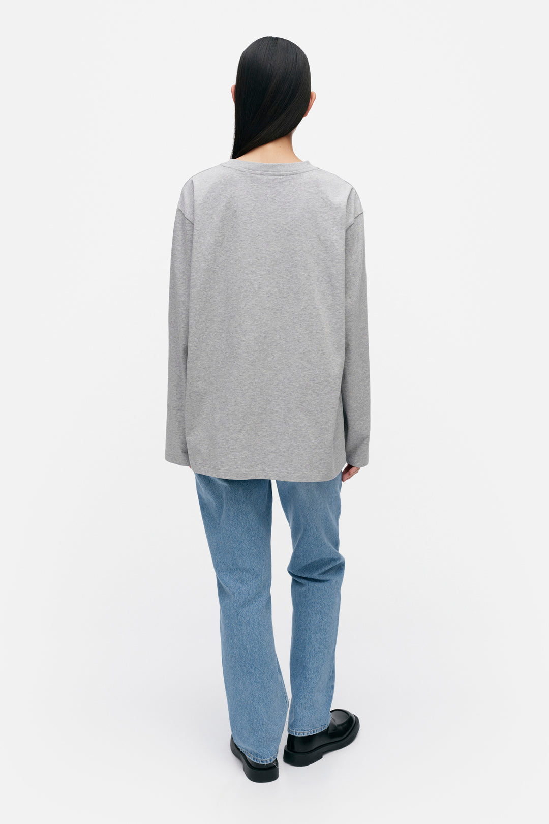 Marimekko Biitti Logo Placement Jersey Top Grey