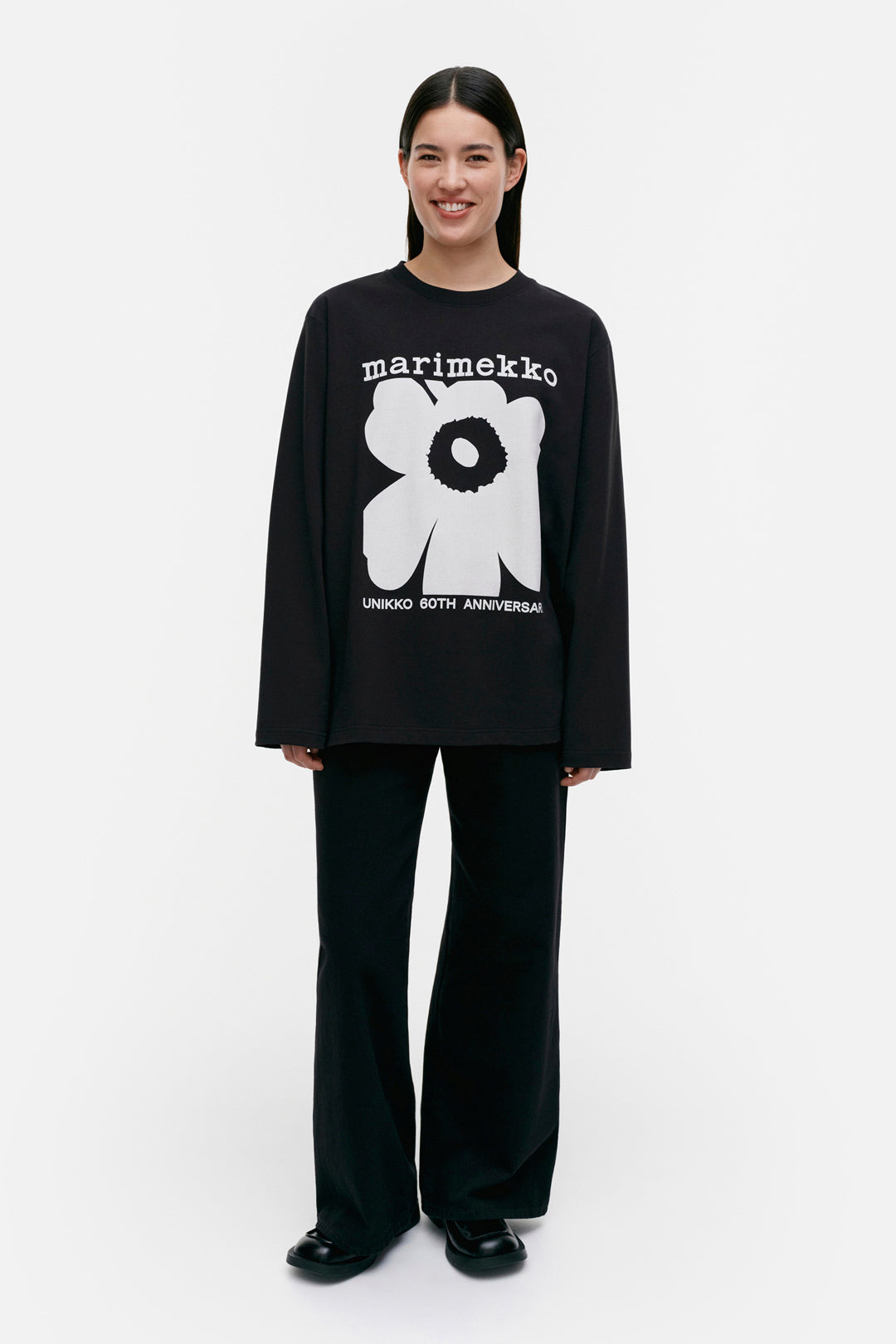 Marimekko Kioski Biitti Logo Placement Jersey Top