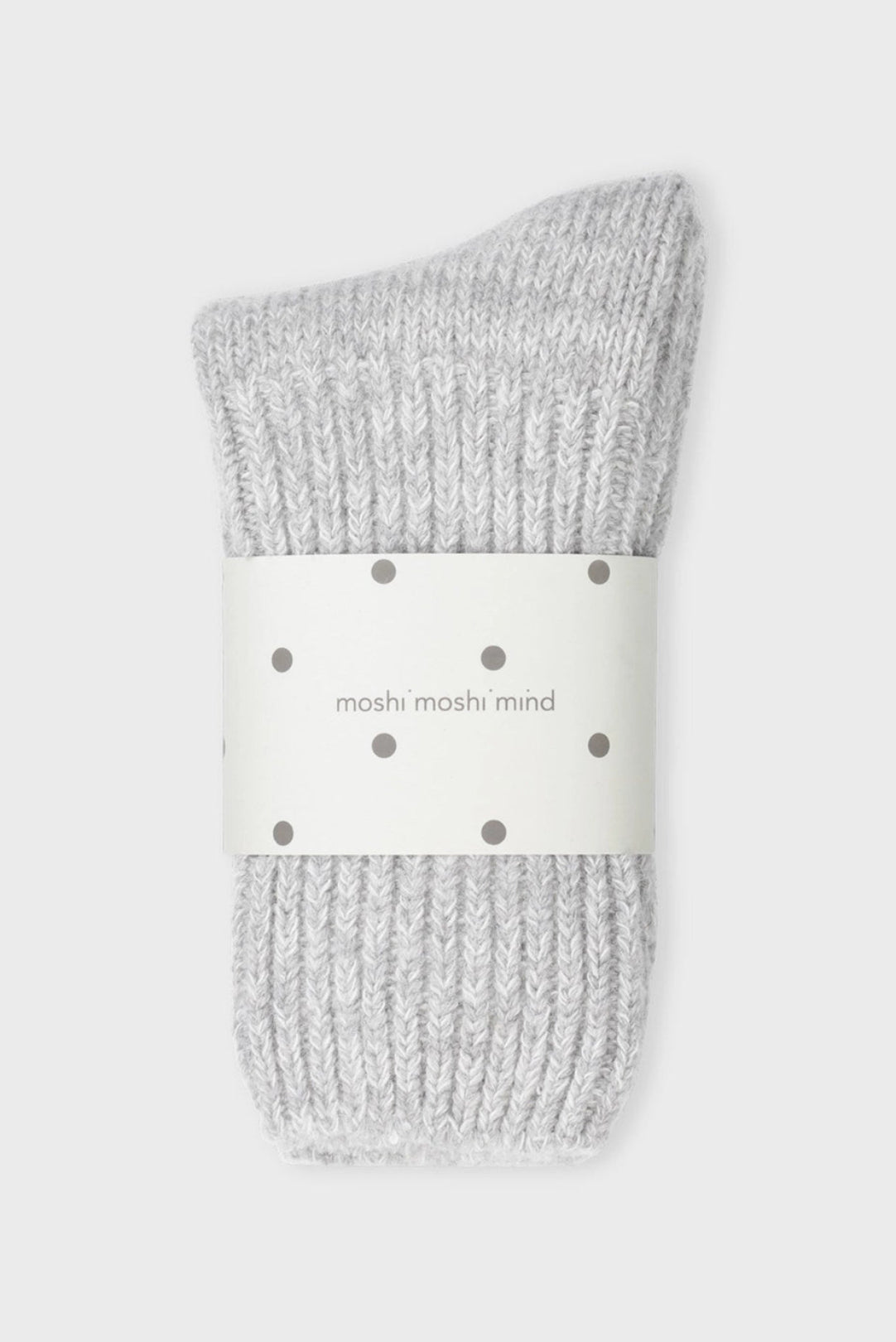 Moshi Moshi Mind Boyfriend Sock Grey Melange