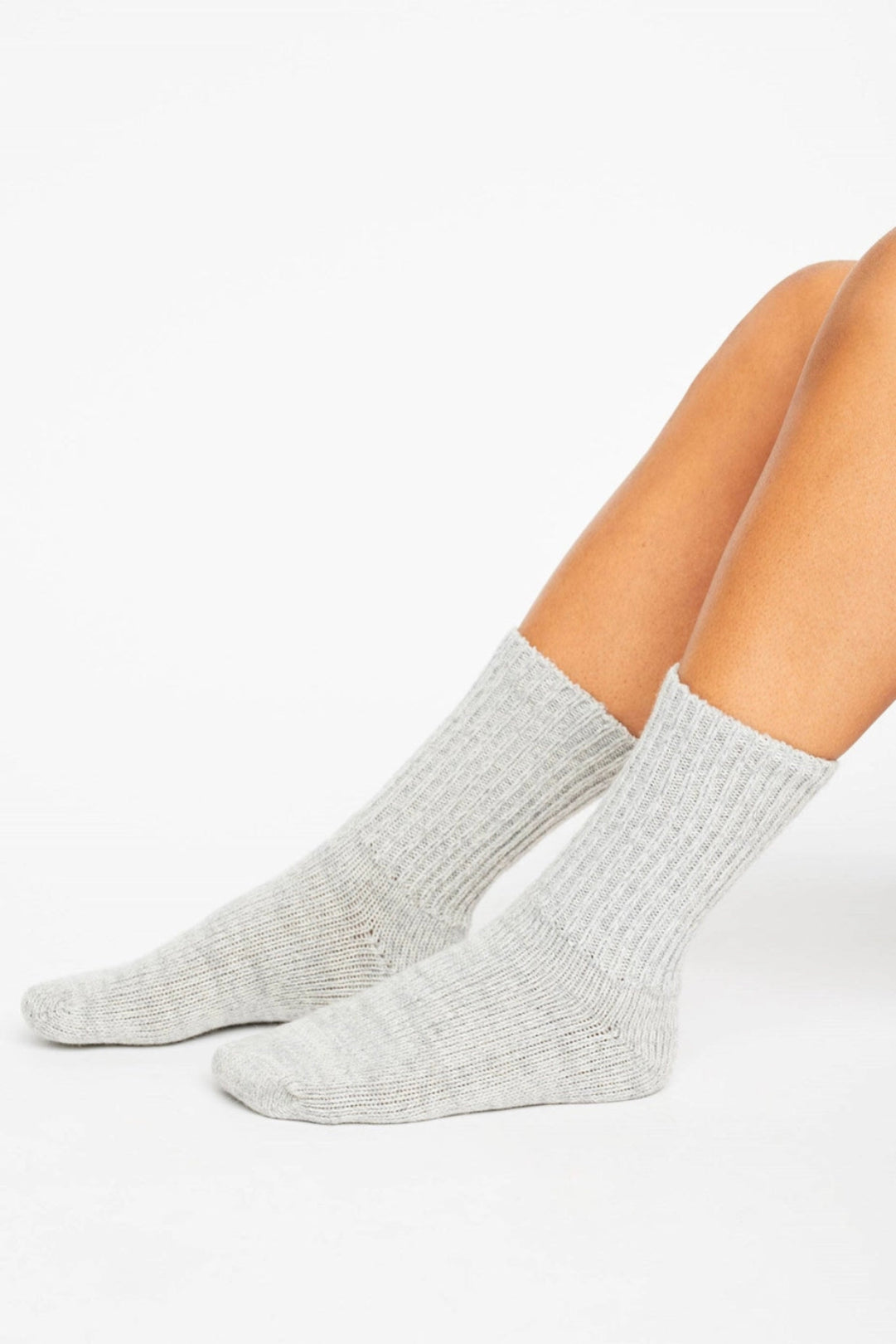 Moshi Moshi Mind Boyfriend Sock Grey Melange