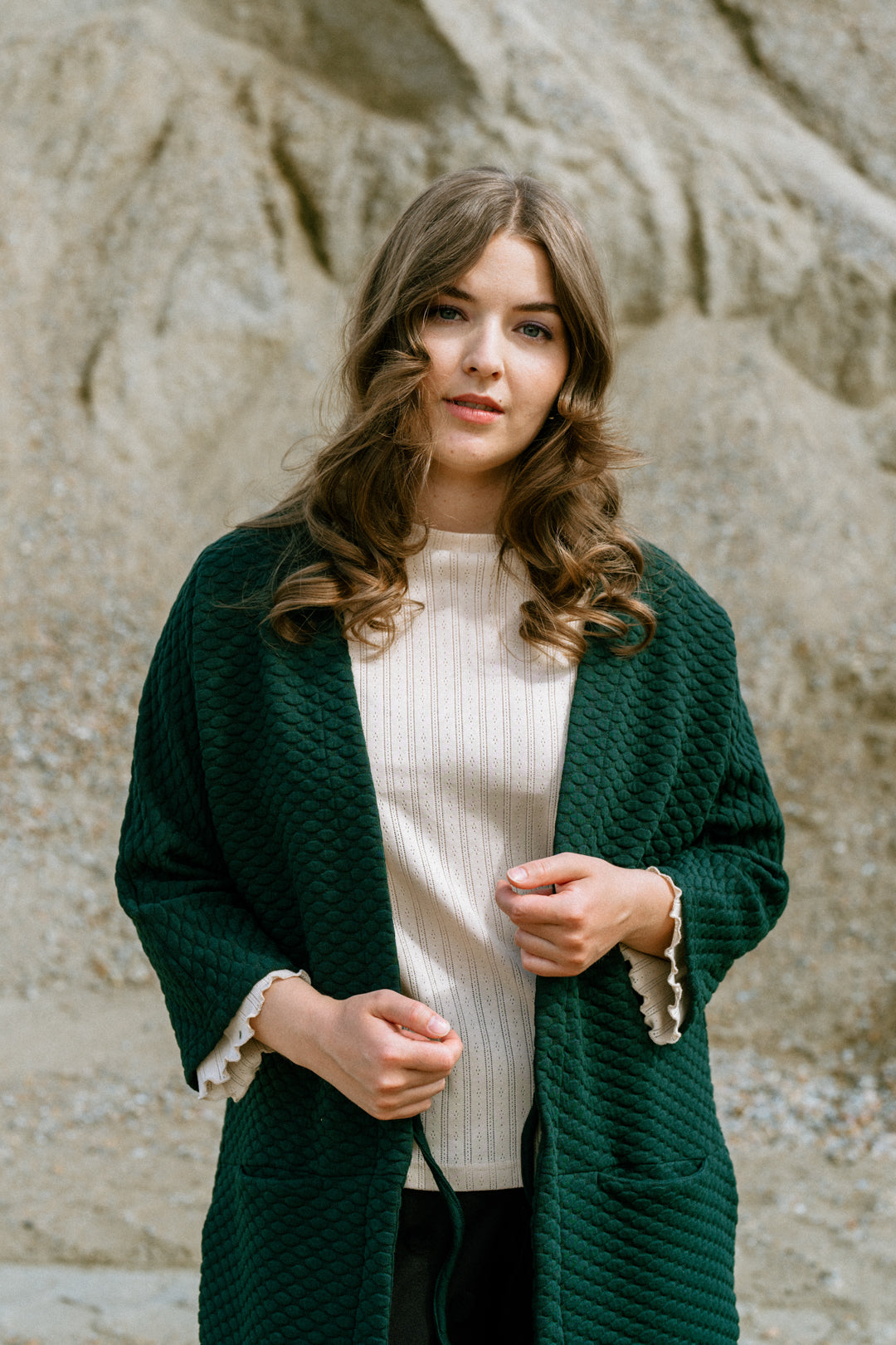 Aarre Bubble Oversize Jacket Green