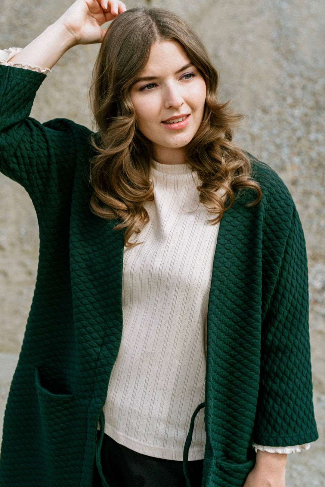 Aarre Bubble Oversize Jacket Green