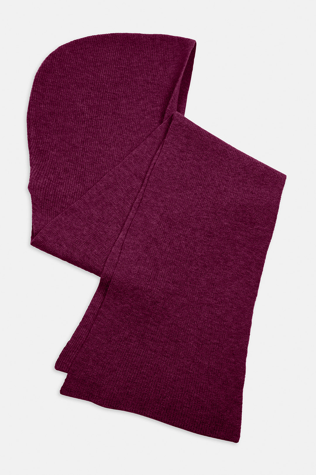 Piironki Helsinki Merino Wool Hooded Scarf Cherry