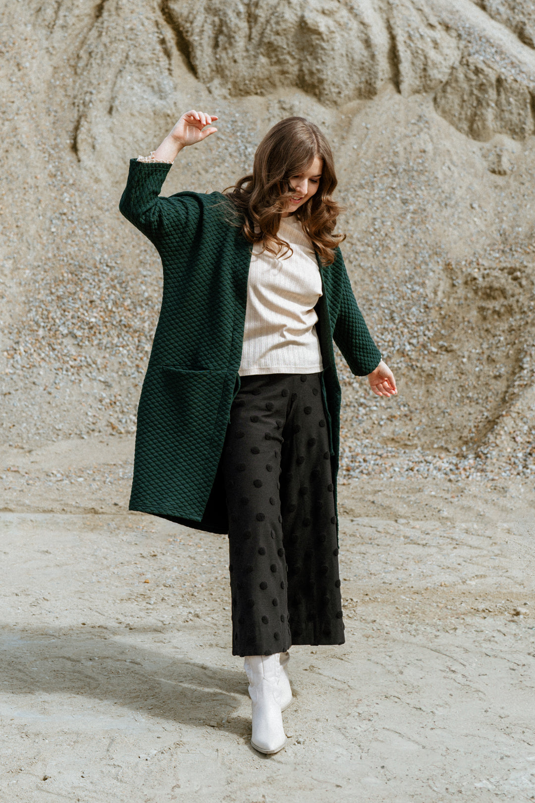 Aarre Bubble Oversize Jacket Green