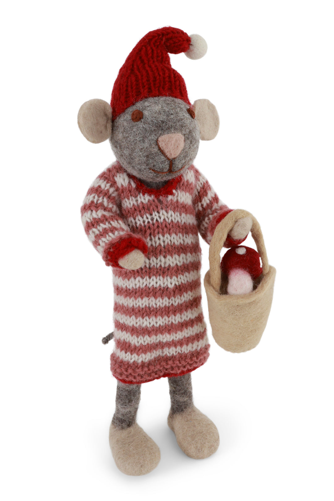 Gry & Sif Big Grey Girly Mouse in Dress