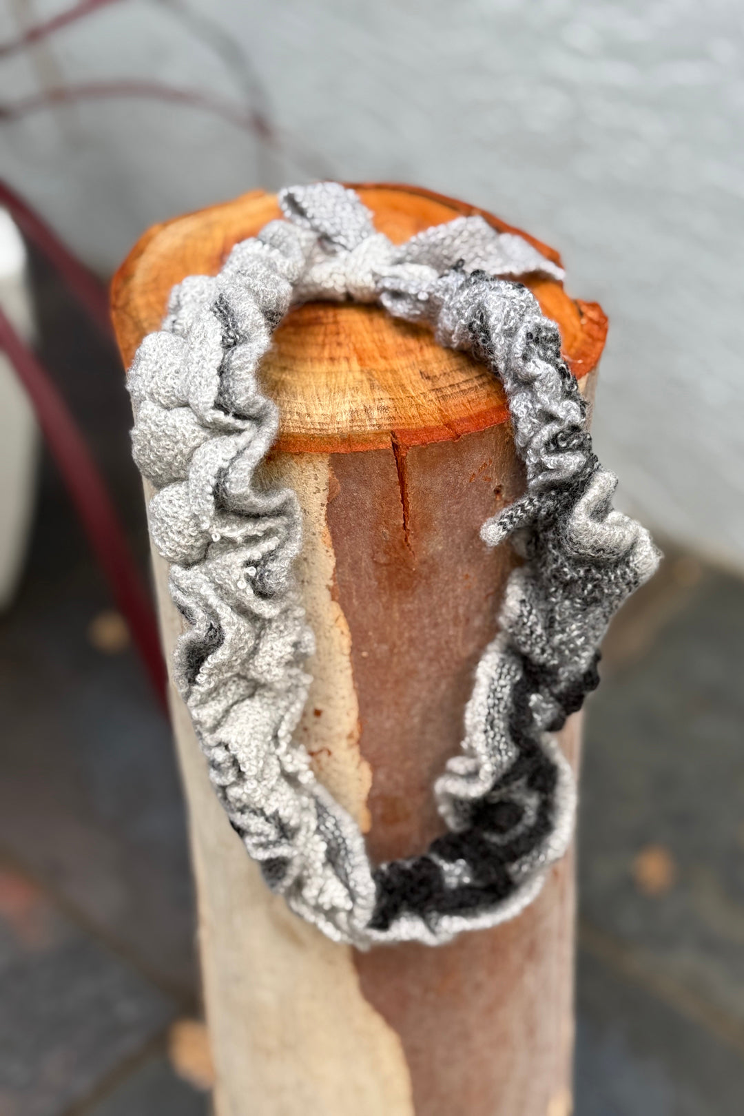 Knitworks Knitted Necklace Grey 2