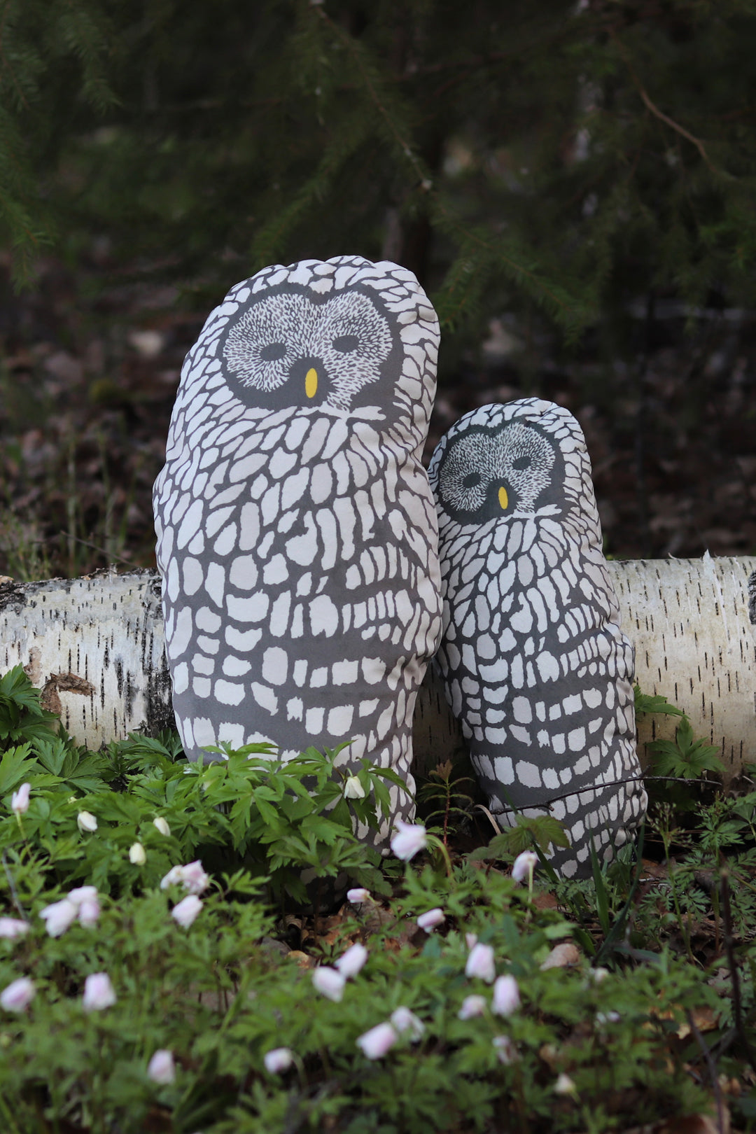 Design Palet Owl Pillow Natural